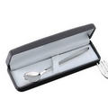 Elegance Silver Plated Baby Spoon w/ Gray Flocked Box